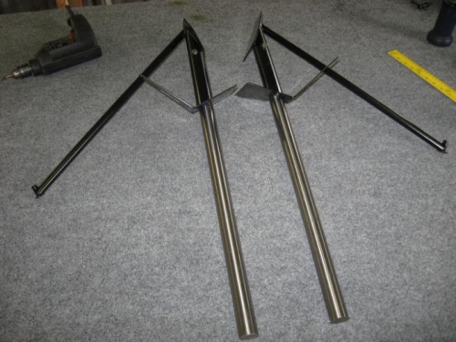 Assembled legs and mounts