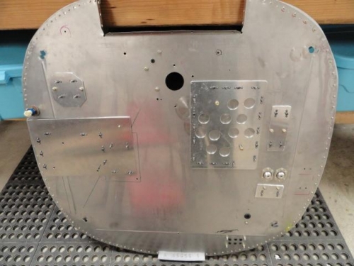 Back side of completed firewall