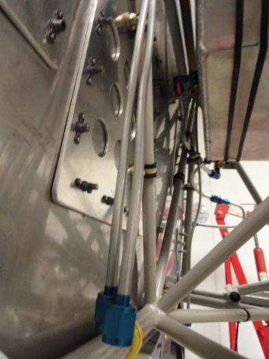 back side of firewall showing plates