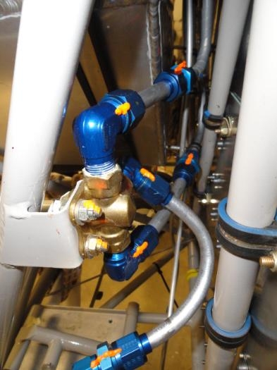 fuel system behind firewall complete