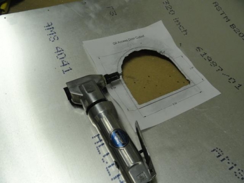 Oil Filler Door Cut out