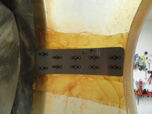 Inside Cowl view of backer plate