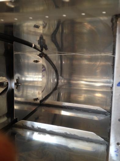 Outboard fuel sender plate installed