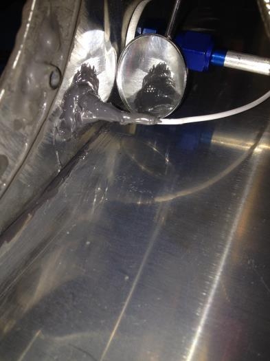 Installed and prosealed BNC terminal to inboard rib