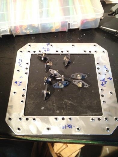 VA-195C Access Hatch Doubler ready for primer and nutplates