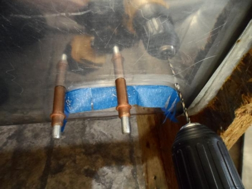 Enlarging drilled holes to #30