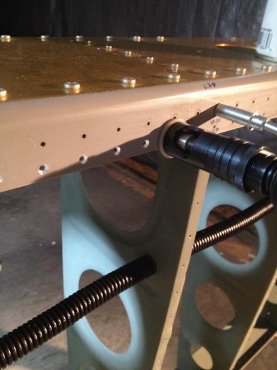 Countersinking holes in spar
