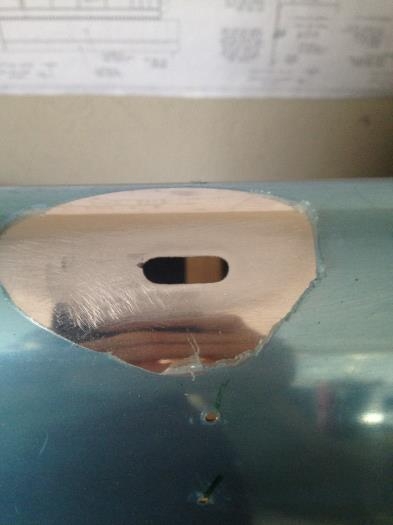 Removed area between holes and deburred