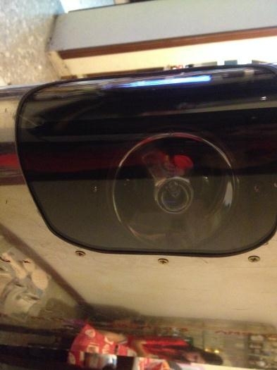 Plexi lens installed