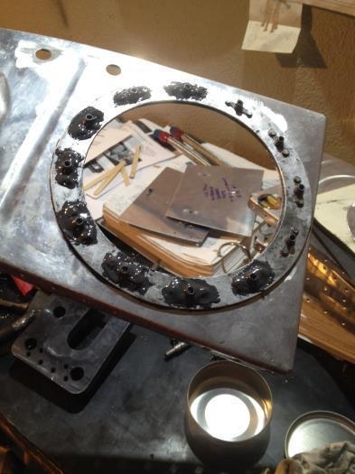 Sealing installed nutplates in reingorcement ring