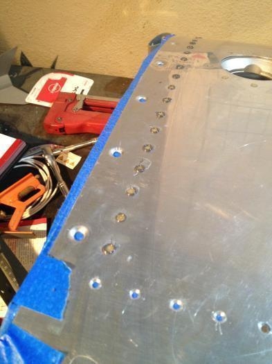 Setting rivets with proseal