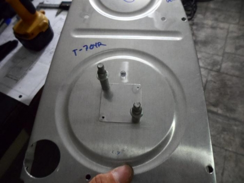 Match-drilling cover plate to rib