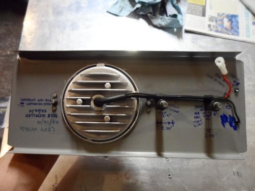 LED light mount rear view