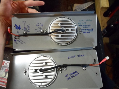 LED light assembly rear view