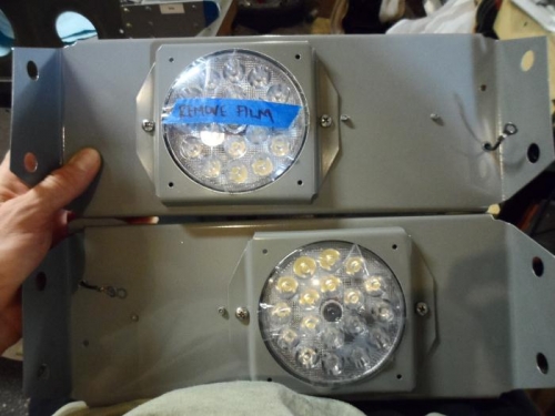 LED light assembly front view