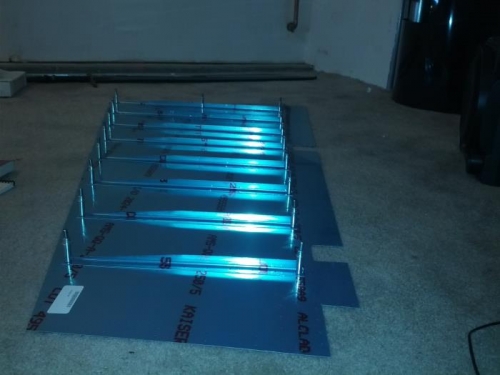 Stiffeners trimmed to size.
