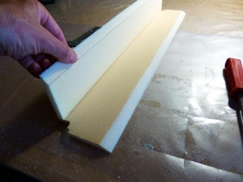 Seat back structure foam
