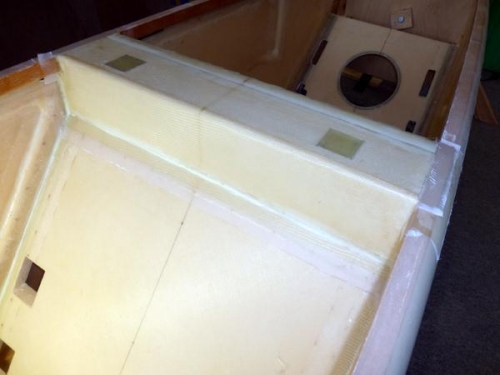 Completed seat back