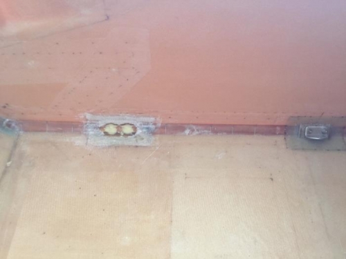 Rear seat holes plugged