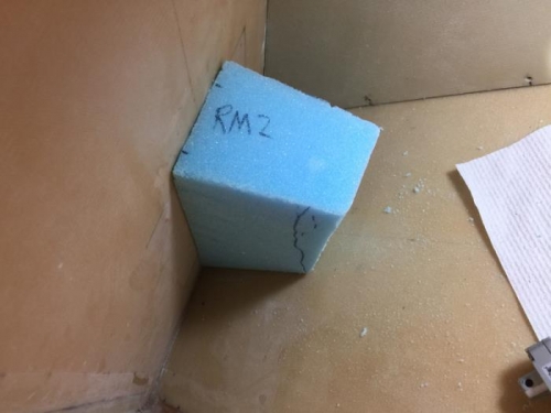 Fitted foam block
