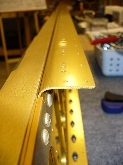 top side with flush rivets