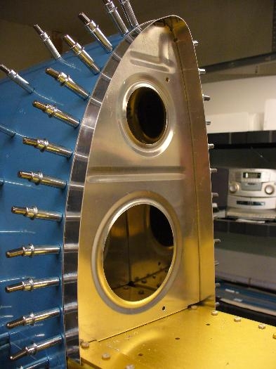 strip clecoed in place