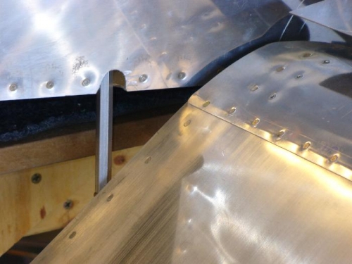 Flap in lowered position