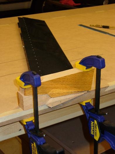 clamping jig to bend tabs