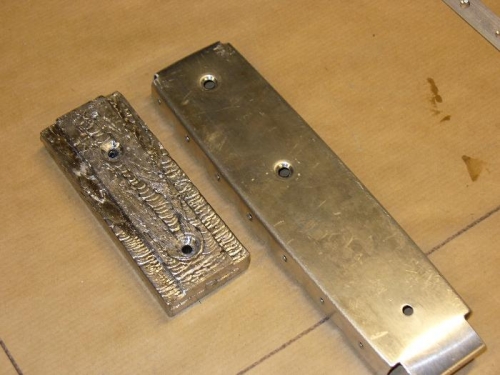 dimpling counterwieght and rib