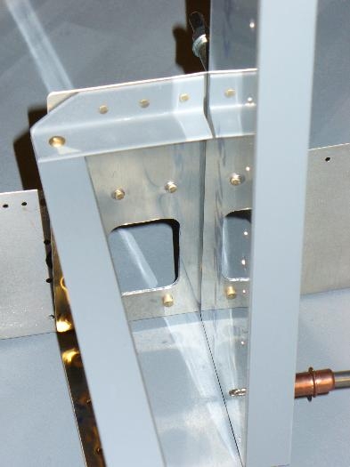 Closeup of elevator bellcrank position - will connect to pushrod to elevator and one forward to stick.