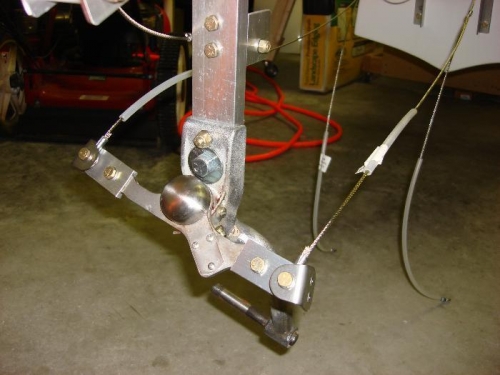 Steering Cables to the Tail Fork