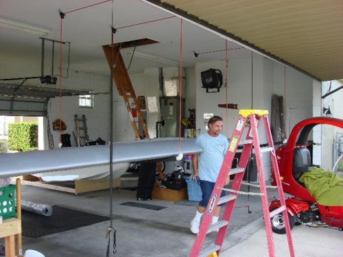 Putting the wings on the hoist