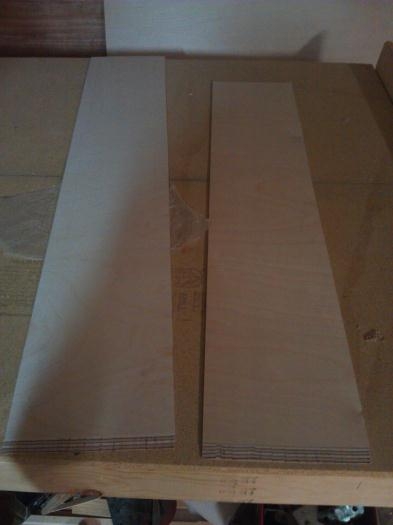 Main spar plywood ready to be glued