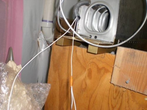 Running new wire at the wing root