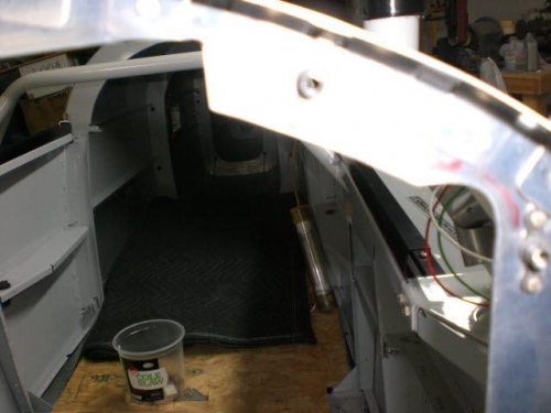 Clearance cut in frame