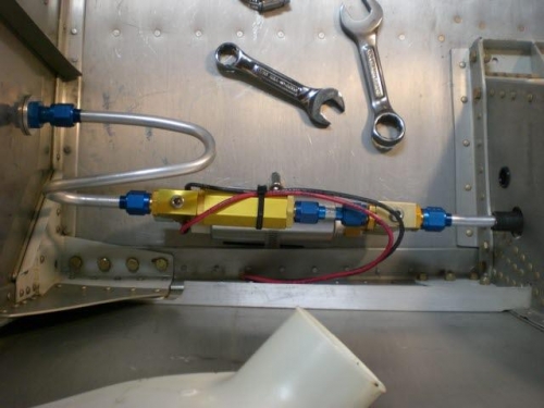 Final line to firewall complete