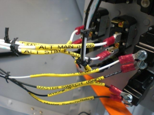 Main & Stby Alternator Switches Wired