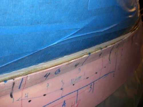 More fiberglass laid