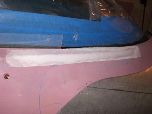 Fill in grinding areas with micro