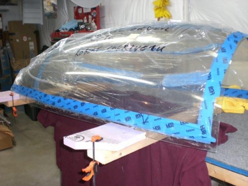 Sanding staging area