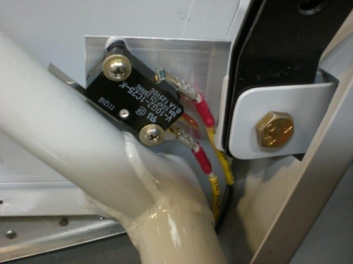 AOA flap switch wired.