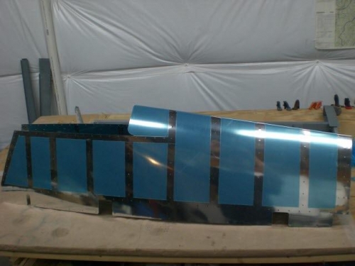 Rivet Lines Coating Removed