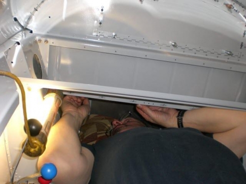 Drilling F-821 holes inside out