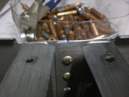 Removed material from bulkhead for bracket