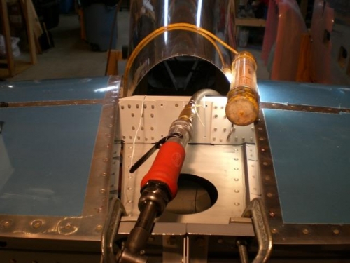 Angle drill in position ready