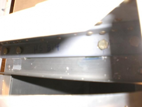 HS-814 Fwd attach bolts drilled and bolted