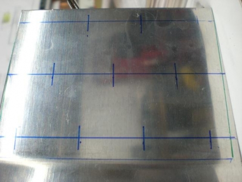 Mark hole locations in F-681
