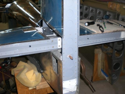 Locating hole drilled and clecoed