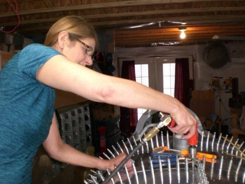 My lovely assistant....sometimes you just need more hands!