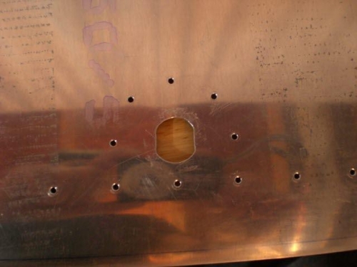 Lock hole cut and fit